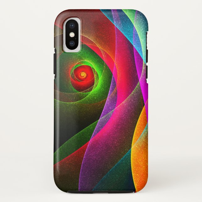 Red Green Orange Modern Abstrakt Art Pattern #22 Case-Mate iPhone Hülle (Rückseite)