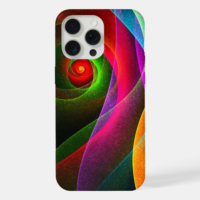 Red Green Orange Modern Abstrakt Art Pattern #22 iPhone 15 Pro Max Hülle (Rückseite)
