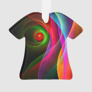 Red Green Orange Modern Abstrakt Art Pattern #22 Ornament