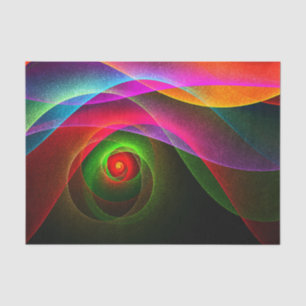 Red Green Orange Modern Abstrakt Art Pattern #22 Seidenpapier