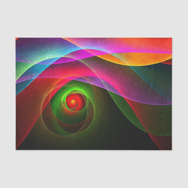Red Green Orange Modern Abstrakt Art Pattern #22 Seidenpapier (Vorderseite)