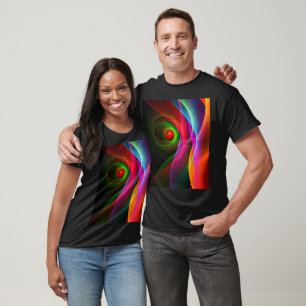 Red Green Orange Modern Abstrakt Art Pattern #22 T-Shirt