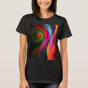 Red Green Orange Modern Abstrakt Art Pattern #22 T-Shirt