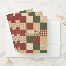 Red Green Patchwork Quilt Rustikales Bauernhaus Bl