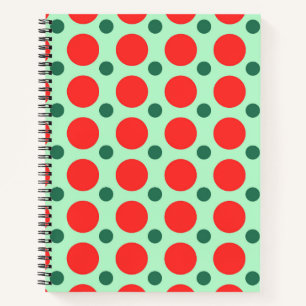 Red & Green Polka Dot Christmas Journal