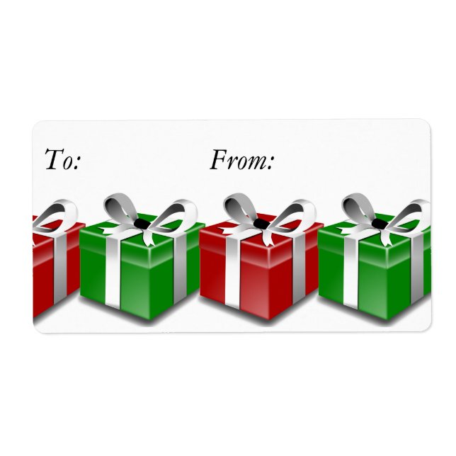 Red Green präsentiert Bows Weihnachtsgeschenk Tag  (Vorne)