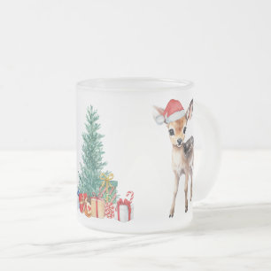 Red Green Rentier Santa Merry Weihnachtsfest Party Mattglastasse