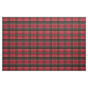 Red Green Squares Madras Kariertes Muster Stoff