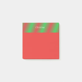Red Green Strips Personalisiert 3x3 Post it notes Post-it Klebezettel