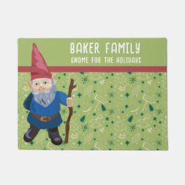 Red Green und Blue Gnome für den Winter in den Fer Fußmatte