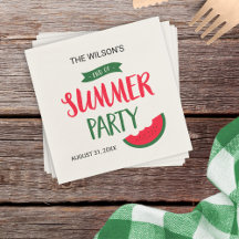 Red Green Watermelon Ende Sommer Party