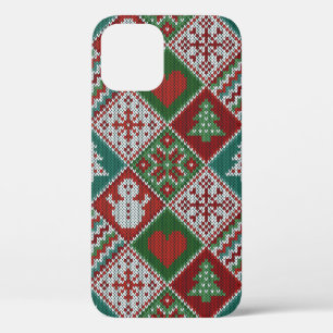Red Green White Imitats Strick Weihnachtsmuster Case-Mate iPhone Hülle
