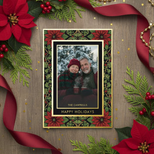 Red Green William Morris Happy Holidays Foto Folien Feiertagskarte