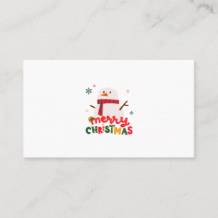 Red Green Yellow Illustration Weihnachten Visitenkarte