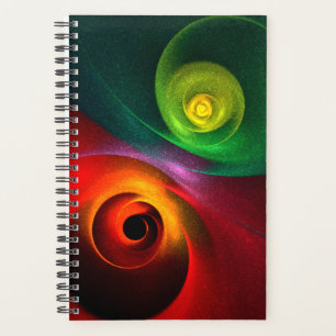 Red Green Yin Yang Moderne Motif d'art Abstrait #2