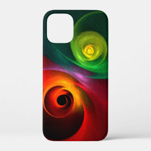 Red Green Yin Yang Modernes Abstraktes Kunstmuster Case-Mate iPhone Hülle