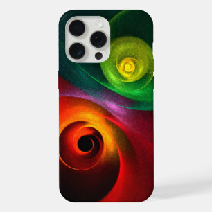 Red Green Yin Yang Modernes Abstraktes Kunstmuster iPhone 15 Pro Max Hülle