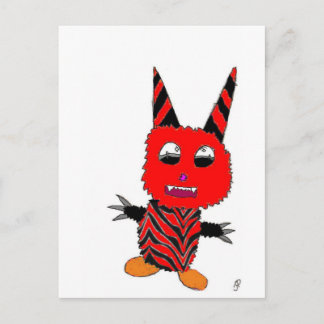 Red Gremlin Postkarte