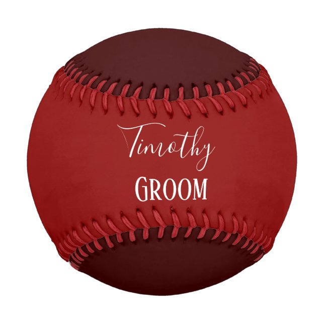 Red Groom Souvenir Baseball (Vorderseite)