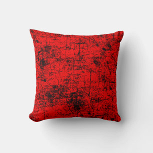 Red Grunge Kissen