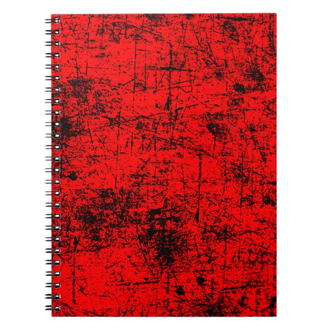 Red Grunge Notizblock (Vorderseite)