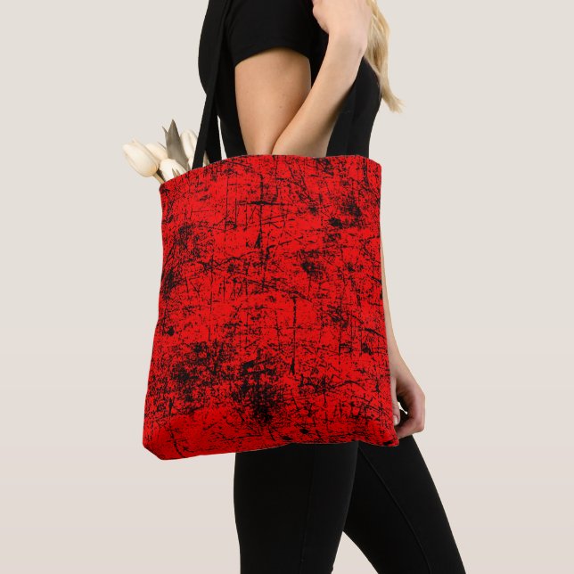 Red Grunge Tasche (Von Nahem)