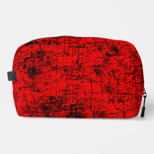 Red Grunge Waschbeutel