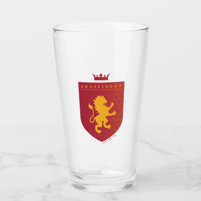 Red GRYFFINDOR™ Crowned Wappen Glas (Vorderseite)
