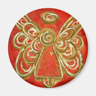 Red Guardian Angel Gift Magnete Magnet