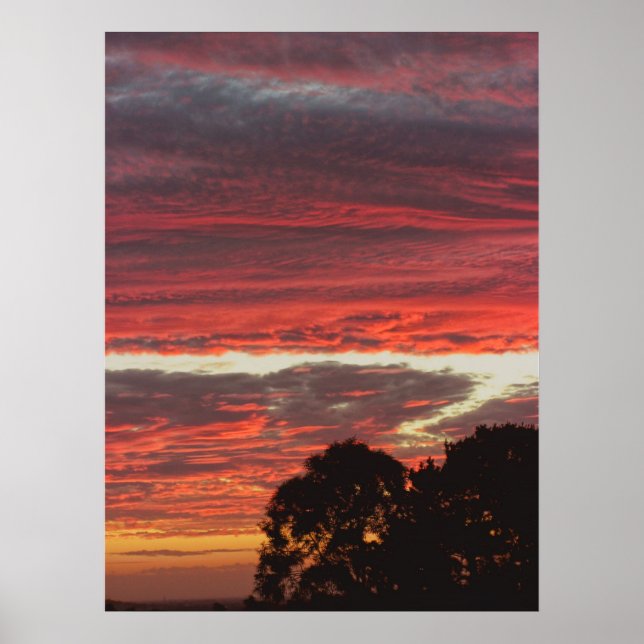 Red Gully Skies Poster (Vorne)