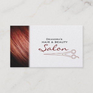 Red Hair Gold Stylist Salon Carte de rendez-vous