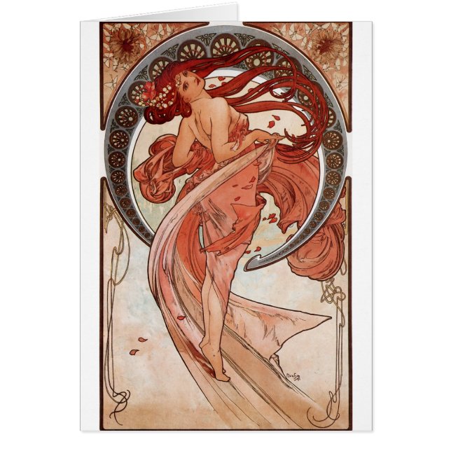Red Haired Dancing Girl - Mucha (Vorne)