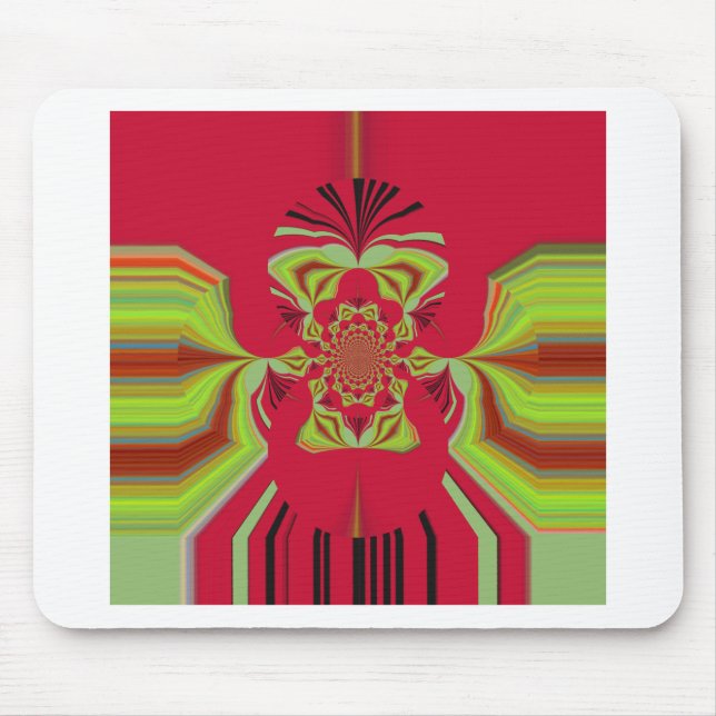 Red Hakuna Matata Muster Mousepad (Vorne)