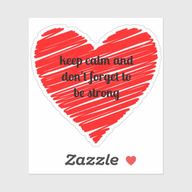 Red Happy heart romance graphic Aufkleber (Blatt)
