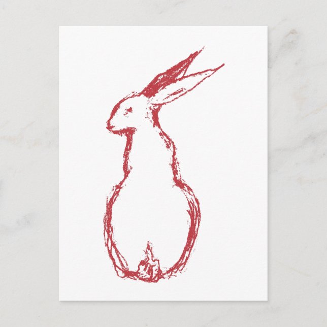 Red Hare Postkarte (Vorderseite)