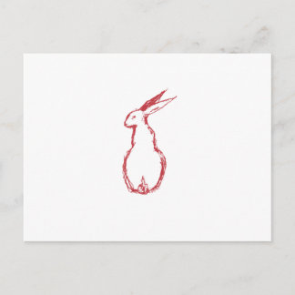 Red Hare Postkarte