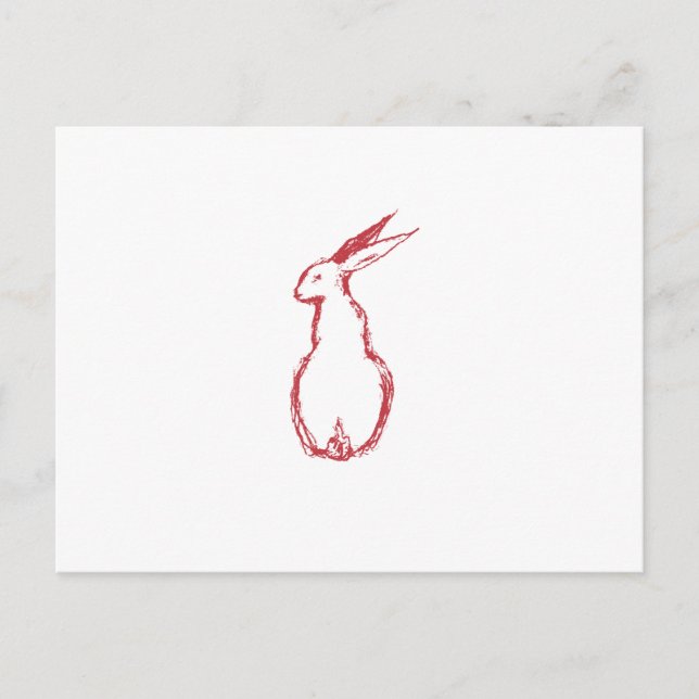 Red Hare Postkarte (Vorderseite)