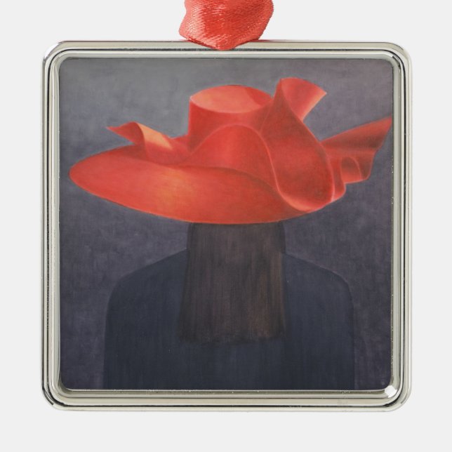 Red Hat 2004 Silbernes Ornament (Vorne)