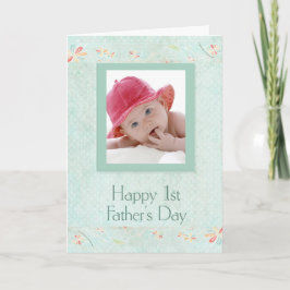 Red Hat Baby's First Vatertag Card Karte