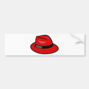 Red Hat Fedora Autoaufkleber