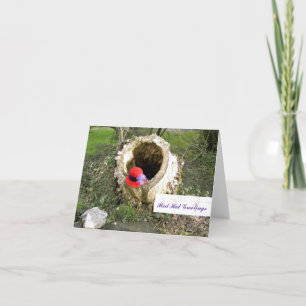 Red Hat Greetings Notecard Karte