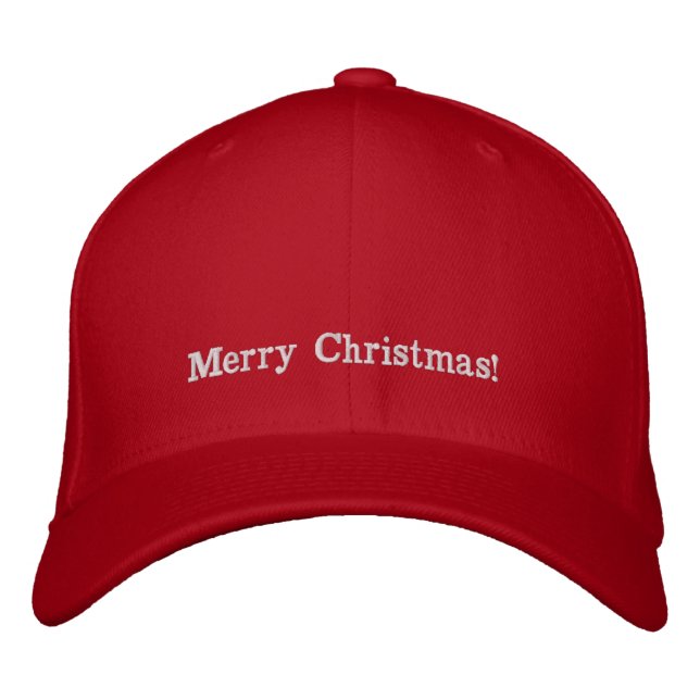 Red Hat groß. Bestickte Baseballkappe (Vorderseite)