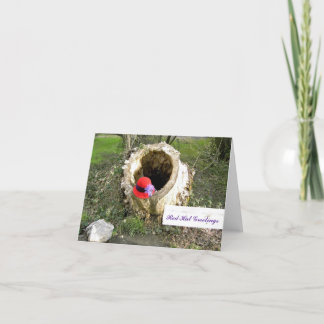 Red Hat-Grüße Notecard Karte