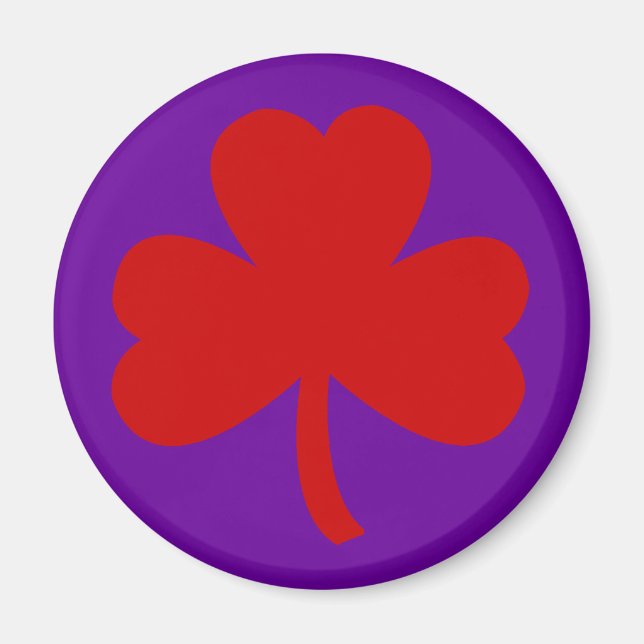 Red Hat Kleeblatt Magnet (Vorne)