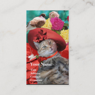 RED HAT PRINCESS TATUS Pet, Cat Beauty Salon Visitenkarte