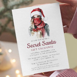 Red Hat und Scarf Secret Weihnachts-Party Einladung