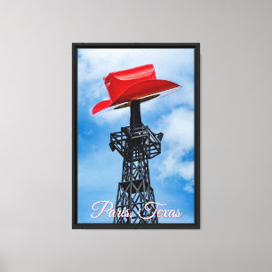 Red Hat von Texas, Paris, Texas Leinwanddruck