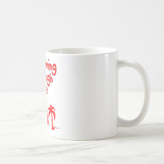 Red Hawaain Ukulele Uke Tropical Surf Design Kaffeetasse