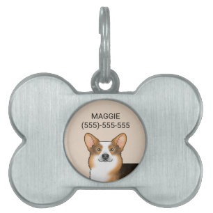 Red Headed Tricolor Pembroke Welsh Corgi Portrait Tiermarke