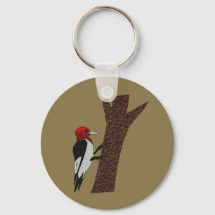 Red Headed Woodpecker Schlüsselanhänger